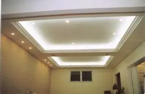 Parede drywall com iluminação embutida