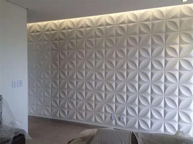 Drywall com detalhes decorativos